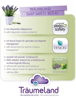 Träumeland Matratze TRAUMPLANET 70 X 140 Cm -Babyprodukte Geschäft 942996efbf89579a407485233a8cea24