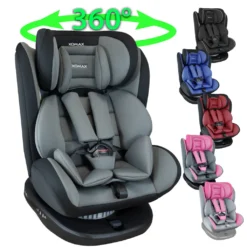 XOMAX 916 Auto Kindersitz Mit 360° Drehfunktion Und ISOFIX Für Kinder Von 0 - 36 Kg (Klasse 0, I, II, III) Farbe Schwarz/Grau -Babyprodukte Geschäft 9466911e104e3e17ec1bd3d0e3047890