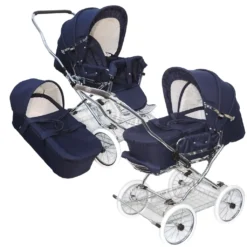 Eichhorn Designer Kombikinderwagen In Marineblau Mit Klassischem Lederriemengestell, EVA-Vollmaterial-Rädern Und Tragetasche - Umbaubar Zum Sportwagen 19 Eichhorn Designer Kombikinderwagen In Marineblau Mit Klassischem Lederriemengestell, EVA-Vollmaterial-Rädern Und Tragetasche - Umbaubar Zum Sportwagen -Babyprodukte Geschäft 971069ccde2011e8b3f9cc88500b2c2f