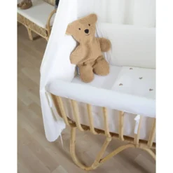 Childhome Wiege Rattan Rechteckig 90X50 + Matratze + Jersey Bezug Altweiss; Crratsqc -Babyprodukte Geschäft 976addfbccdae20223c0dc98c79fa25e