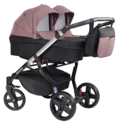 ZEKIWA Zwillingskinderwagen Twins Special, Dessin: "Kakao / Schwarz"