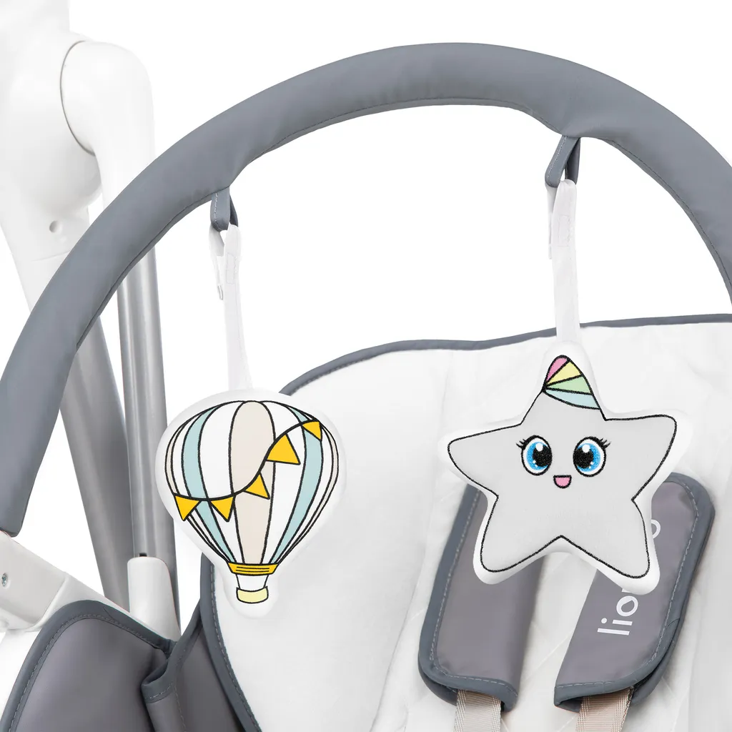 Lionelo Niles 2in1 Hochstuhl Baby Und Baby Wippe Bis 20 Kg Mobile App Steuerung Verstellbare Rückenlehne Und Tablett Grau 10 Lionelo Niles 2in1 Hochstuhl Baby Und Baby Wippe Bis 20 Kg Mobile App Steuerung Verstellbare Rückenlehne Und Tablett Grau – Bild 10