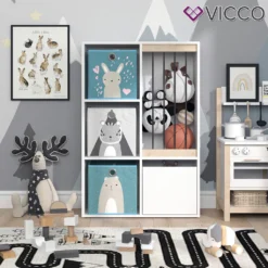 Vicco Aufbewahrungsregal Luigi Weiß 72 X 107,8 X 29,2 Cm Holzwerkstoff Inkl. Faltboxen -Babyprodukte Geschäft 9b2d5c02fec5a5ab6a87915c23317229