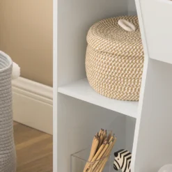 SoBuy KMB55-W Bücherregal Für Kinder Kinderregal Aufbewahrungsregal Mit 8 Offenen Fächern Spielzeugregal Standregal Kinderzimmer Möbel Weiß BHT Ca.: 106x104x30cm -Babyprodukte Geschäft 9ce94ee98ca8adf86fa5e7789cca381d