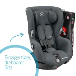 Maxi-Cosi Axiss Kindersitz, 180° Drehbarer Kleinkind Gruppe 1 Autositz (ca. 9-18 Kg) Wächst Mit Dem Kind Und Inkl. 8 Sitzpositionen, Nutzbar Ab Ca. 9 Monate Bis Ca. 4 Jahre, Authentic Graphite, Grau -Babyprodukte Geschäft 9e2a6f6a1d5acff222633c26b2617c03