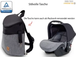 GaGaDumi Boston 3 In 1 Kombikinderwagen Kinderwagen Babyschale Buggy Autositz Carlo Komplettset, Hergestellt In Der EU (B5-Schwarz) -Babyprodukte Geschäft 9e316faf7a4e1f6cce489a27f22d3d8d