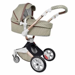 Daliya® TURNIYO 360° Premium 2in1 Kinderwagen Mit Sportsitz & Babywanne Buggy Kombikinderwagen (Braun Mit Motiv) -Babyprodukte Geschäft 9ea3d64b555b5e7e7746c854772c3e63