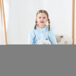 Topchances Baby Schlafsack Neugeboren Winter Leichter Langarm Kinderschlafsack Flanell Cartoon Schlafsack Mit Beinen Outdoor Camping Jungen Mädchen 1-7 Jahre Alt,Hellblau,L -Babyprodukte Geschäft a08d938c28d67ebb92cb6047cd6c2636