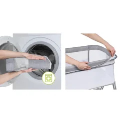 Lionelo Luna Ein Tragbares Beistellbett Mit Einer Matratze, Reisebett, Von Neugeboren Bis 9 Kg, In Der Höhe Und Der Neigung Verstellbar, 4 Rädern Mit Bremse, Befestigung Zum Elternbett -Babyprodukte Geschäft a27223a99a305c8ed2e6e25afeb68c55