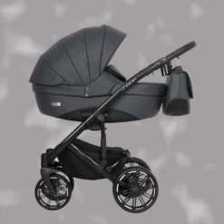 SIGMA Kombi Kinderwagen 3 In 1 - Komplettset - Mit Schlauchlosen Rädern Der Neuesten Generation - "ANTHRACITE"