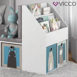 Vicco Kinderregal Onix Weiß 97,1 X 78,4 X 66,8 Cm Holzwerkstoff -Babyprodukte Geschäft a43932e6ac0674144ed203d962ea3da2