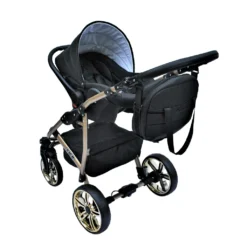 LUXUS Kombi Kinderwagen 4 In 1 Komplettset Mit Isofix-Basisstation Und Vollgummireifen - Schwarz/gold 13 LUXUS Kombi Kinderwagen 4 In 1 Komplettset Mit Isofix-Basisstation Und Vollgummireifen - Schwarz/gold -Babyprodukte Geschäft a54737e3054e310ada8ecca581d317c7