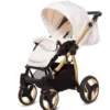 Kinderwagen Mommy Gold: Weiß-Gold Farbe: Weiß-Gold