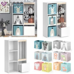 Vicco Aufbewahrungsregal Luigi Weiß 72 X 107,8 X 29,2 Cm Holzwerkstoff Inkl. Faltboxen -Babyprodukte Geschäft aa8e454e6ce99e85ebde9bfe755e6b0c