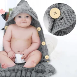 Schlafsäcke Baby Winter,Neugeborenes Baby Gestrickt Wickeln Babydecke Kinderwagen Schlafsack Für 0-12 Monat Baby -Babyprodukte Geschäft abbc75a00fdad705165ad0e9c3a42030