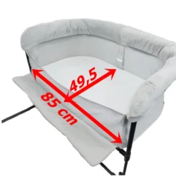 Close2Me Baby-Beistellbett Für Babys Von 0-5 Monaten (max. 9 Kg), Passend An Hohe Polsterungen Und Boxspringbett-Matratzen Von 22-26 Cm Höhe -Babyprodukte Geschäft acece9ecd3f239aafd2b17f8adb896cb