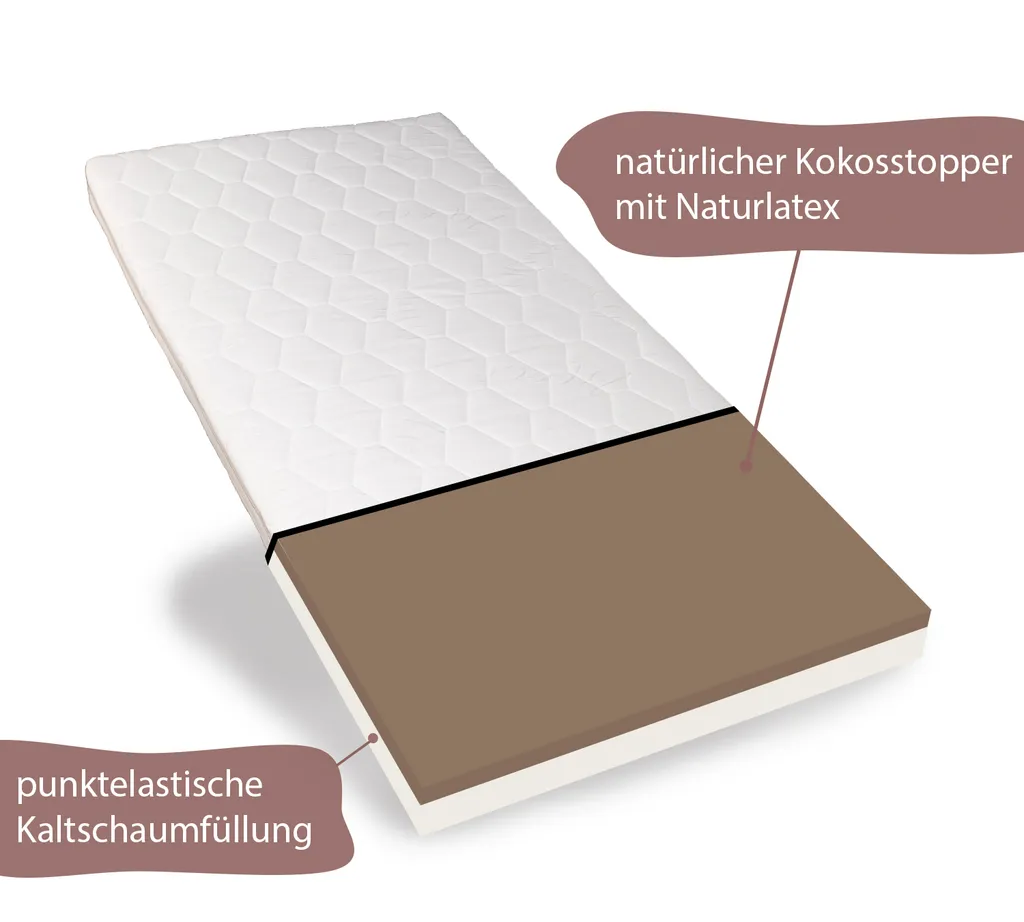 Alcube® Kindermatratze 80 X 160 X 10 Cm ECO Aus Kokos Und Kaltschaum / Gemütliche Matratze Für Kinderbett Kaltschaum Matratze 80x160 I Körpergewicht Bis 60 Kg I Jugendmatratze Kaltschaummatratze 160x80 Cm 2 Alcube® Kindermatratze 80 X 160 X 10 Cm ECO Aus Kokos Und Kaltschaum / Gemütliche Matratze Für Kinderbett Kaltschaum Matratze 80x160 I Körpergewicht Bis 60 Kg I Jugendmatratze Kaltschaummatratze 160x80 Cm – Bild 2