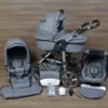 LUXUS Kombi Kinderwagen Cleo BABY SMILE 3in1 Babyschale Autositz Babywanne Sportsitz 6