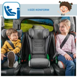 WALSER Auto-Kindersitz Noemi, Klappbarer Kinderautositz Mit Höhenverstellbarer Kopfstütze, ECE R129 , Mitwachsend 3 - 8 Jahre Anthrazit 9 WALSER Auto-Kindersitz Noemi, Klappbarer Kinderautositz Mit Höhenverstellbarer Kopfstütze, ECE R129 , Mitwachsend 3 - 8 Jahre Anthrazit -Babyprodukte Geschäft af232458157993510b3ec174cfdd1270