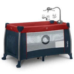 Lionelo Thomi Baby Reisebett Laufstall Kinderreisebett Mit Karussell Wickeltisch Rot-Blue -Babyprodukte Geschäft b057e93c761378889b1fa76dd036a564