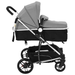 VidaXL 2-in-1 Buggy/Kinderwagen Aluminium Grau Und Schwarz -Babyprodukte Geschäft b1a2c1df7699dabe43e0f825f9eb67c2