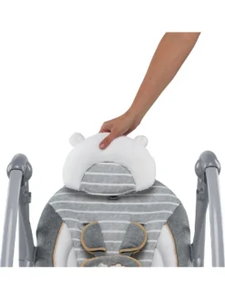 Ingenuity Baby Ingenuity, Bella Teddy Zusammenklappbare Und Tragbare Babyschaukel Mit 5 Schaukelgeschwindigkeiten, 8 Melodien, 5-Punkt Sicherheitsgurt Und Hochwertigem Plüsch Babyschaukeln Wippen -Babyprodukte Geschäft b334dd2736b4a972eeaa14eb92143258