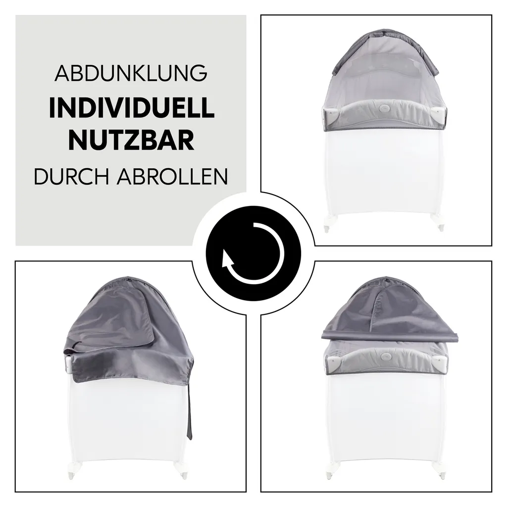 Hauck Travelbed Canopy Grey 5 Hauck Travelbed Canopy Grey – Bild 5