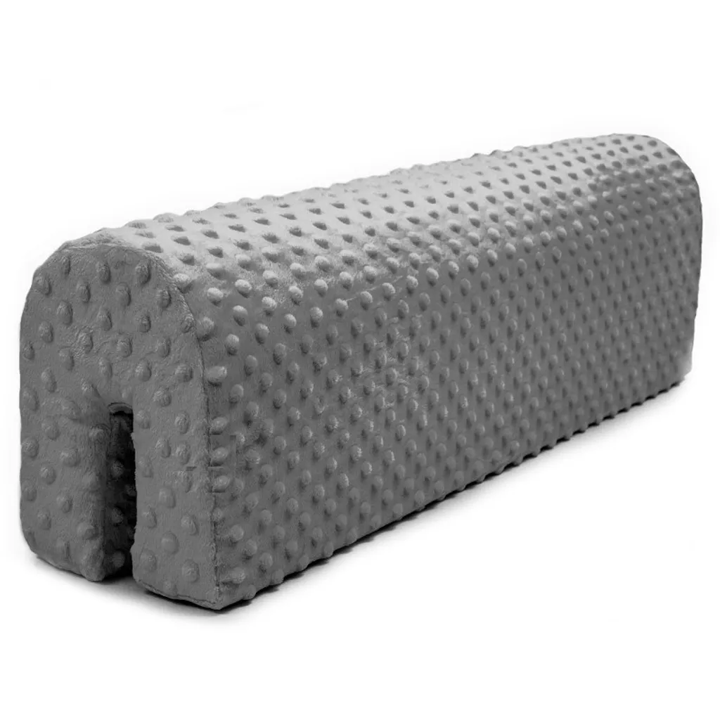 Bettkantenschutz Für Kinderbetten 70 Cm - Schutz Für Bettrahmen Kantenschutz Kinder Babybett Grau Minky 2 Bettkantenschutz Für Kinderbetten 70 Cm - Schutz Für Bettrahmen Kantenschutz Kinder Babybett Grau Minky – Bild 2