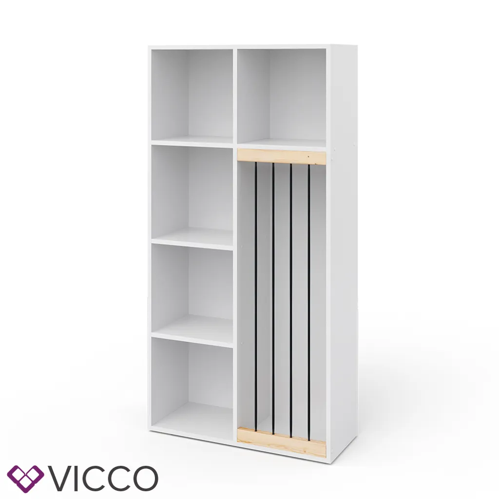 Vicco Kinderregal Marvin Weiß 143 X 72 X 29,1 Cm Holzwerkstoff 2 Vicco Kinderregal Marvin Weiß 143 X 72 X 29,1 Cm Holzwerkstoff – Bild 2