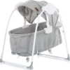 Chipolino Babywiege Gia Elektrisch Matratze, Musik, Kissen, Musik, Fernbedienung Grau