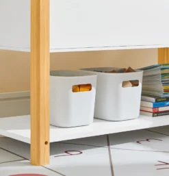 SoBuy KMB35-W Kinder Bücherregal Kinderregal Mit Ablagefächern Aufbewahrungsregal Spielzeugregal Weiß BHT Ca.: 85x45x42cm -Babyprodukte Geschäft b8ff92d3b6e2c637623994310317080d