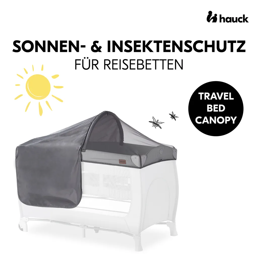Hauck Travelbed Canopy Grey 2 Hauck Travelbed Canopy Grey – Bild 2
