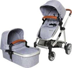 Osann Kombi-Kinderwagen K1 Grey Melange - 3 In 1 System