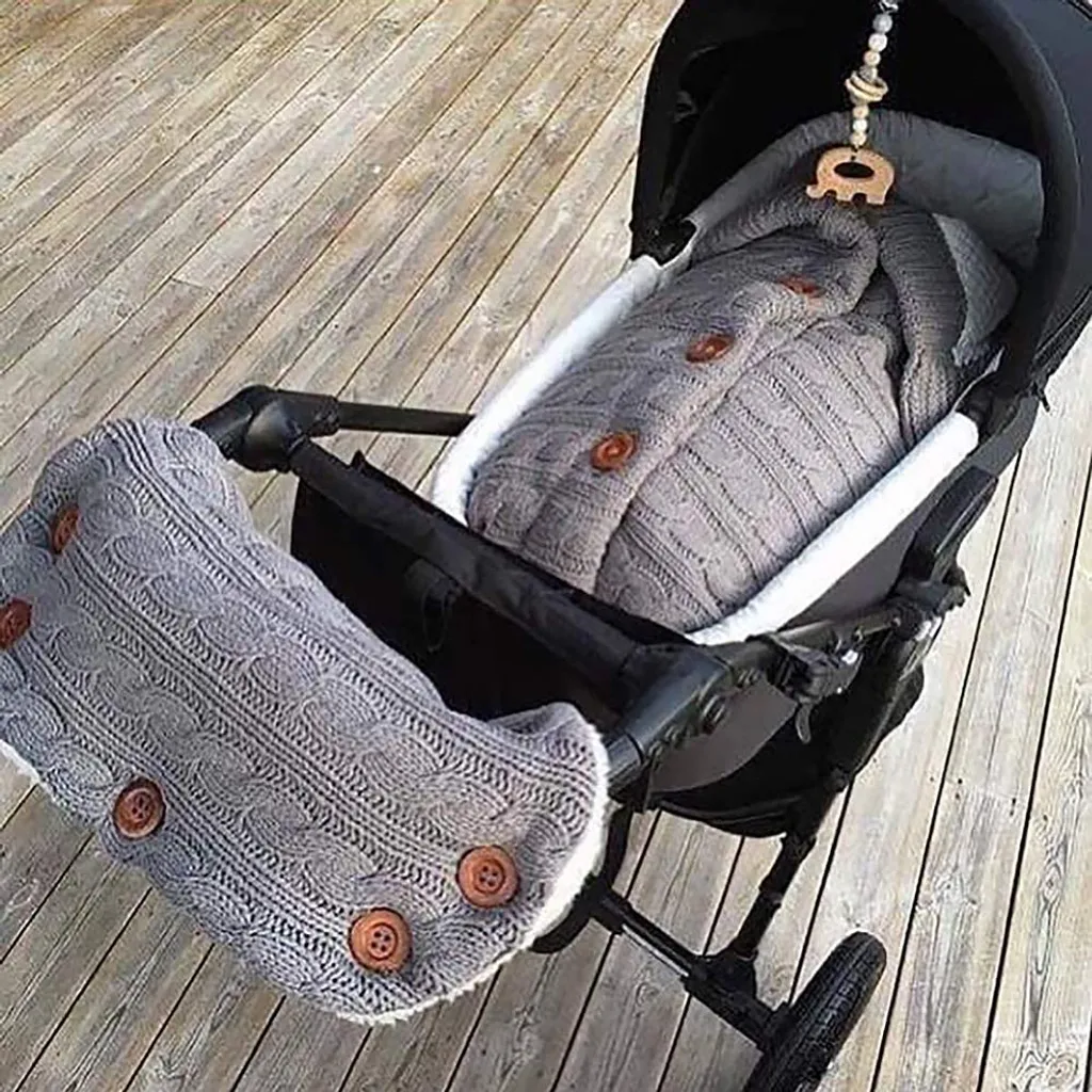 Baby Schlafsack Für Kinderwagen Winter Gestrickt Schlafsack Süße Samt Warme Tasche Pucksack Stricken Wickeln Abnehmbare Ärmel Strick Decke Schlafsack Swaddle Für Babys Neugeboren 0-18 Monat 2 Baby Schlafsack Für Kinderwagen Winter Gestrickt Schlafsack Süße Samt Warme Tasche Pucksack Stricken Wickeln Abnehmbare Ärmel Strick Decke Schlafsack Swaddle Für Babys Neugeboren 0-18 Monat – Bild 2