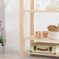 Selsey Kinderregal JAFARI - Standregal In Hausform Aus Kiefernholz Mit 3 Ablagen, Ca. 126x113x40 Cm -Babyprodukte Geschäft bc4d99fc26843f6b0eb4385de70eae5e