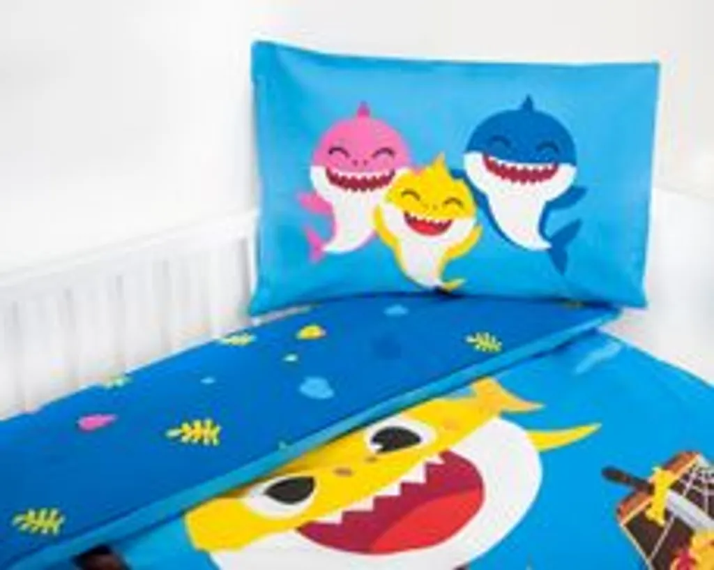 Herding Baby Shark Baby Bettwäsche 40 X 60 Und 100 X 135 Cm 3 Herding Baby Shark Baby Bettwäsche 40 X 60 Und 100 X 135 Cm – Bild 3