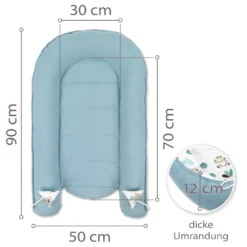 Babynest Kokon Neugeborene 90 X 50 Cm - Handmade Kuschelnest Baby Nestchen Mit Baumwolle Afrika Blau 8 Babynest Kokon Neugeborene 90 X 50 Cm - Handmade Kuschelnest Baby Nestchen Mit Baumwolle Afrika Blau -Babyprodukte Geschäft c075d3f054c67edf1355fa737c3777af