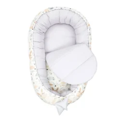 Babynestchen Set Neugeborene - Kuschelnest Baby Nestchen Bett Set 5- Teilig Kokon Babyhörnchen Baumwolle Hellgrau Mit Eulen Und Hasen Motiv -Babyprodukte Geschäft c0fffcd433fc61e0910d936eb2f05a87