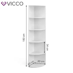 Vicco Eckregal Ecki Weiß 180 X 40 X 40 Cm Holzwerkstoff 9 Vicco Eckregal Ecki Weiß 180 X 40 X 40 Cm Holzwerkstoff -Babyprodukte Geschäft c17426cfb7059322c051fca209fd20ca