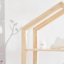 Selsey Kinderregal JAFARI - Standregal In Hausform Aus Kiefernholz Mit 3 Ablagen, Ca. 126x113x40 Cm -Babyprodukte Geschäft c26b686c54f09f20942bd20c47fea456