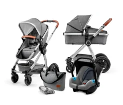 Kinderkraft Kinderwagen VEO 3in1 Grau