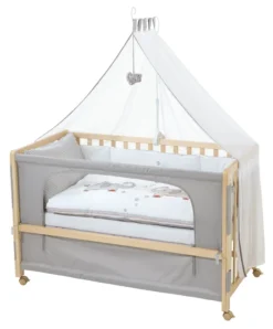 Roba Roombed, Babybett 60x120 Cm Jumbotwins, Beistellbett Zum Elternbett Mit Kompletter Ausstattung -Babyprodukte Geschäft c39998371a1595309e32c79b5e1f572b
