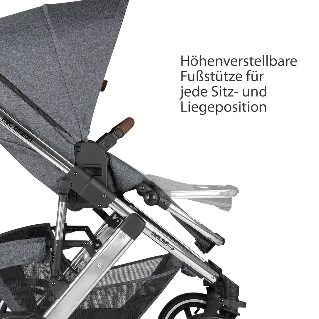 ABC Design Salsa 4 Air Kinderwagen Asphalt Diamond Kollektion 2022 5 ABC Design Salsa 4 Air Kinderwagen Asphalt Diamond Kollektion 2022 – Bild 5