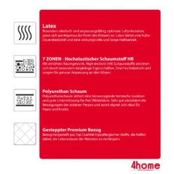 Matratze 90x190 CORATO Höhe 10 Cm Kaltschaum 7 Zonen H2 H3 Kindermatratze Premium Bezug -Babyprodukte Geschäft c5661c9d6d62c2054f603df8f06eef6f