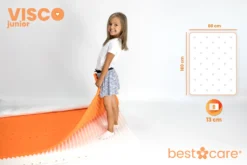 BestCare Visco Junior Kindermatratze Babymatratze Matratze Kaltschaummatratze 80x160 X13cm Viskoelastische Memory-Schaum Waschbarer Aloe Vera Bezug Standard 100 By -Babyprodukte Geschäft c59d7545da1d9fd782678fc1e40d426e