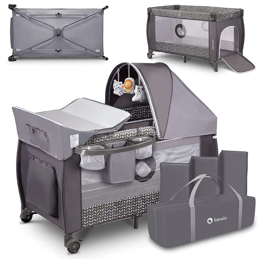 Lionelo Sven Plus 2 In 1 Baby Bett Laufstall Baby Grey Scandi) 1 Lionelo Sven Plus 2 In 1 Baby Bett Laufstall Baby Grey Scandi)