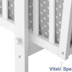 VITALISPA Wiege NOAH Schaukelwiege Babywiege Holz Weiß Grau Bett Set Buche -Babyprodukte Geschäft c66cfd5e0d3b7eb95ba0a7d0faa6f813