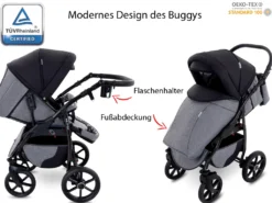 GaGaDumi Boston 3 In 1 Kombikinderwagen Kinderwagen Babyschale Buggy Autositz Carlo Komplettset, Hergestellt In Der EU (B5-Schwarz) -Babyprodukte Geschäft c6deb59936e8622391bd70e48b79ca1b