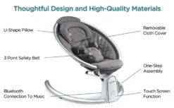 Hot Mom Babywippe Elektrische Babyschaukel Mit 5 Stufen Schaukelfunktion, Baumwolle Babywiege Mit Musik Durch Bluetooth, 2022 Style (Beige) 11 Hot Mom Babywippe Elektrische Babyschaukel Mit 5 Stufen Schaukelfunktion, Baumwolle Babywiege Mit Musik Durch Bluetooth, 2022 Style (Beige) -Babyprodukte Geschäft c92e1ccc4ad63c2b2c727ea050e0bbf7