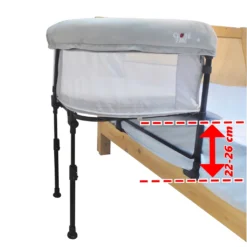 Close2Me Baby-Beistellbett Für Babys Von 0-5 Monaten (max. 9 Kg), Passend An Hohe Polsterungen Und Boxspringbett-Matratzen Von 22-26 Cm Höhe -Babyprodukte Geschäft cee483c71eb17d95c42f687508ef79a4